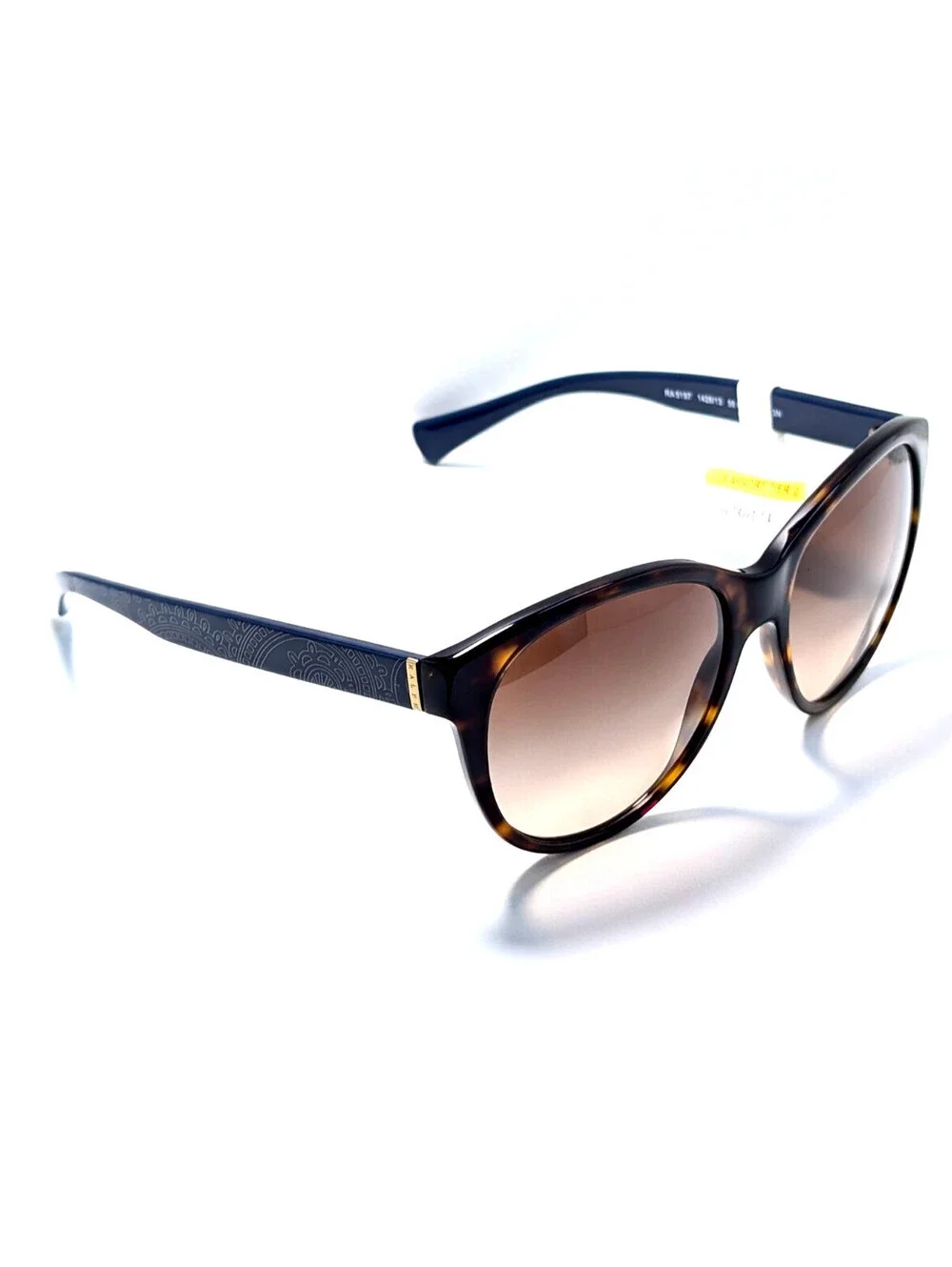 Ralph Lauren RA5197 Brown Gradient Round Tortoise Unisex Sunglasses 56-17-135